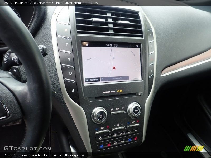 Ingot Silver Metallic / Ebony 2019 Lincoln MKC Reserve AWD