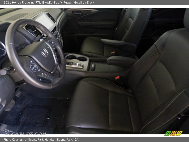 Pacific Pewter Metallic / Black 2021 Honda Ridgeline RTL-E AWD