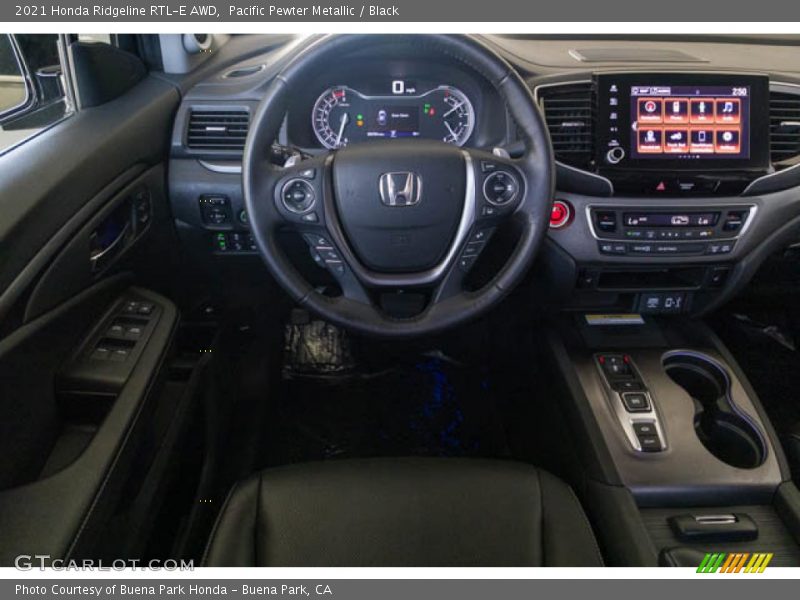 Pacific Pewter Metallic / Black 2021 Honda Ridgeline RTL-E AWD