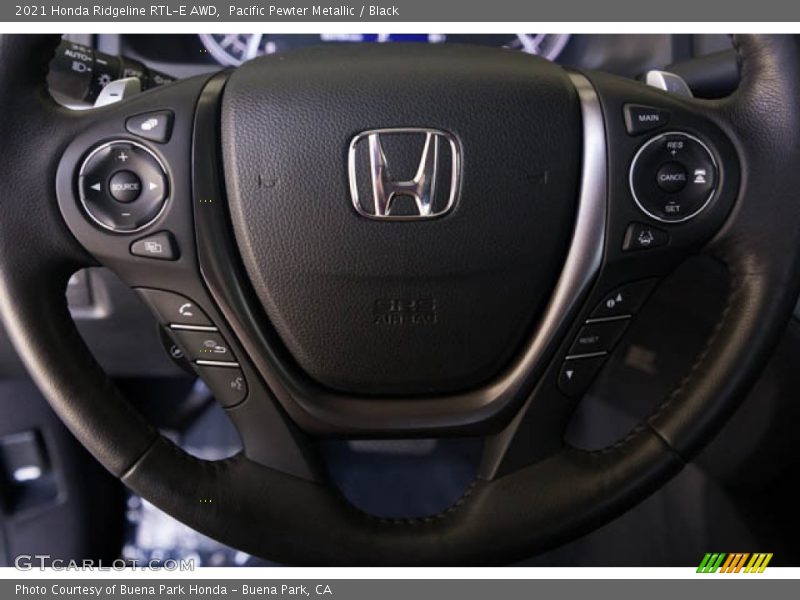 Pacific Pewter Metallic / Black 2021 Honda Ridgeline RTL-E AWD