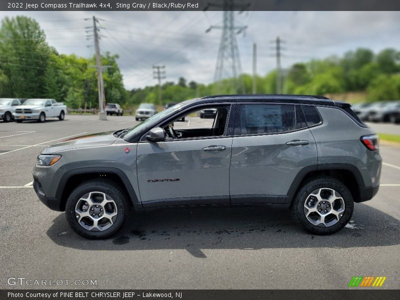 Sting Gray / Black/Ruby Red 2022 Jeep Compass Trailhawk 4x4