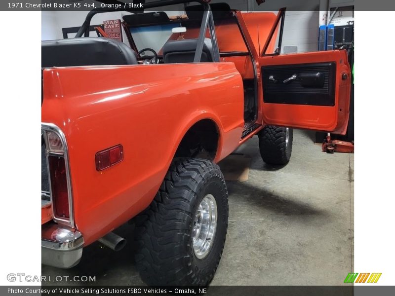 Orange / Black 1971 Chevrolet Blazer K5 4x4