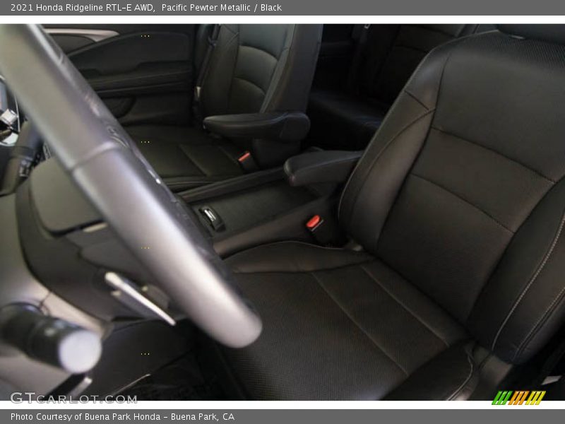 Pacific Pewter Metallic / Black 2021 Honda Ridgeline RTL-E AWD