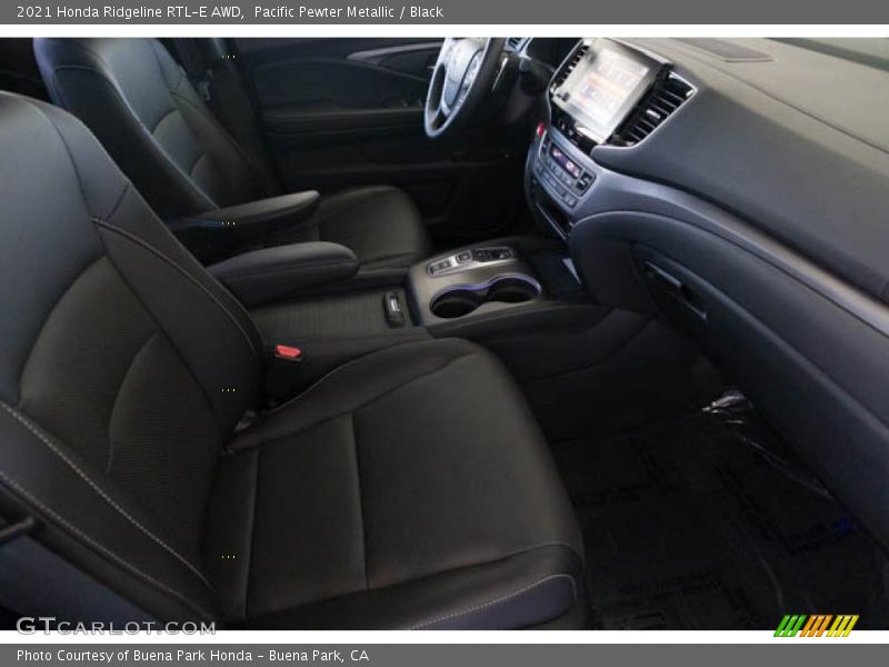 Pacific Pewter Metallic / Black 2021 Honda Ridgeline RTL-E AWD