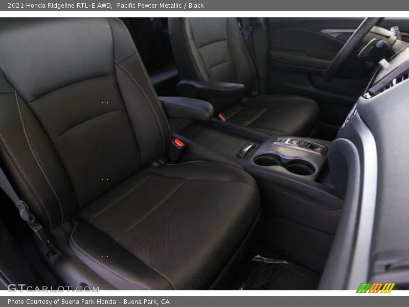 Pacific Pewter Metallic / Black 2021 Honda Ridgeline RTL-E AWD