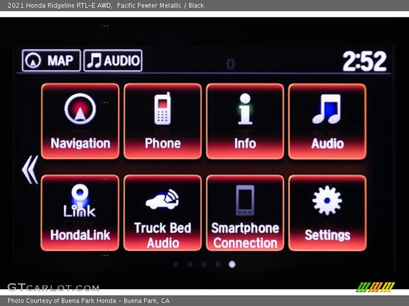 Pacific Pewter Metallic / Black 2021 Honda Ridgeline RTL-E AWD