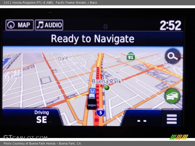 Pacific Pewter Metallic / Black 2021 Honda Ridgeline RTL-E AWD