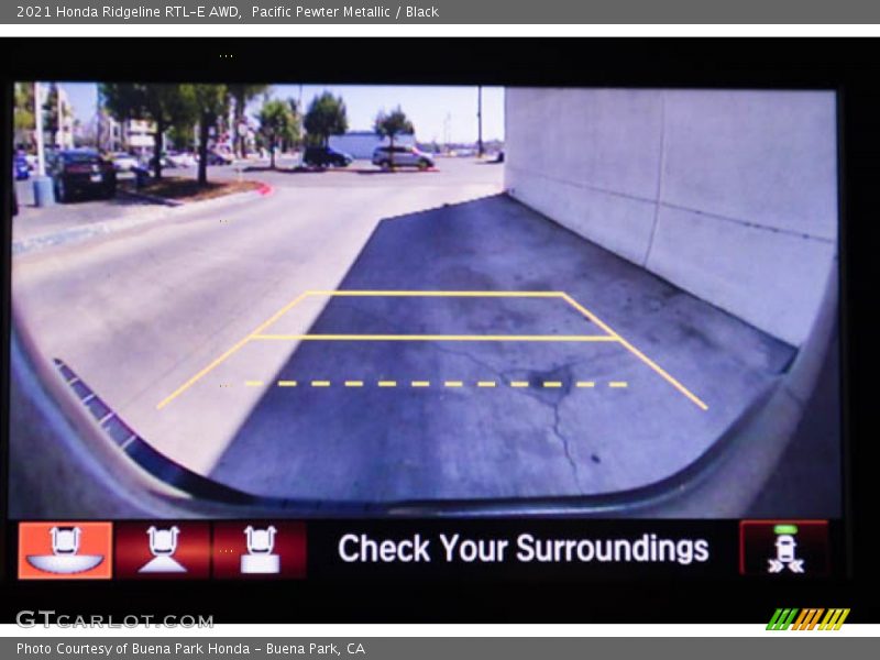Pacific Pewter Metallic / Black 2021 Honda Ridgeline RTL-E AWD