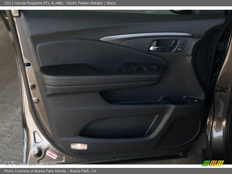 Pacific Pewter Metallic / Black 2021 Honda Ridgeline RTL-E AWD