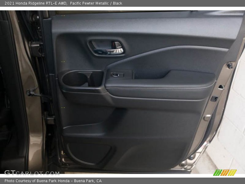Pacific Pewter Metallic / Black 2021 Honda Ridgeline RTL-E AWD