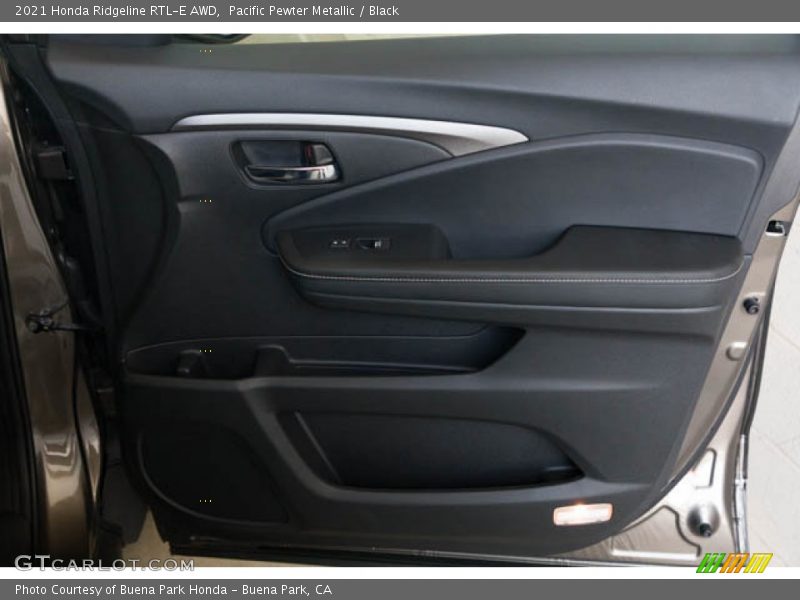 Pacific Pewter Metallic / Black 2021 Honda Ridgeline RTL-E AWD