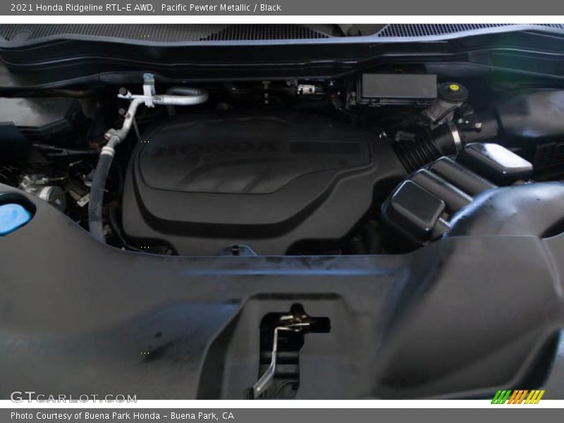 Pacific Pewter Metallic / Black 2021 Honda Ridgeline RTL-E AWD