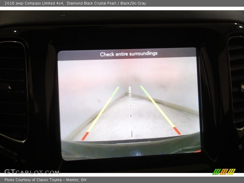 Diamond Black Crystal Pearl / Black/Ski Gray 2018 Jeep Compass Limited 4x4