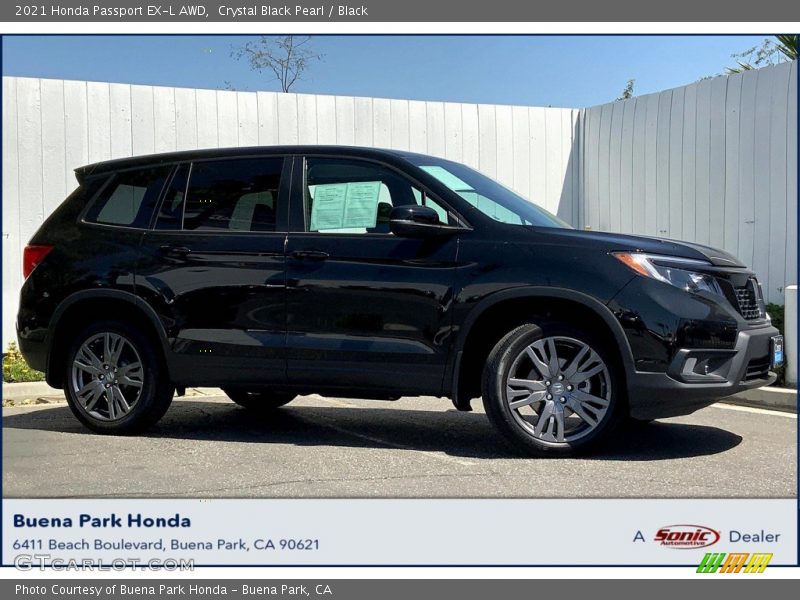 Crystal Black Pearl / Black 2021 Honda Passport EX-L AWD