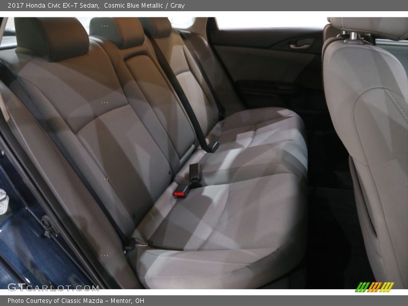 Cosmic Blue Metallic / Gray 2017 Honda Civic EX-T Sedan