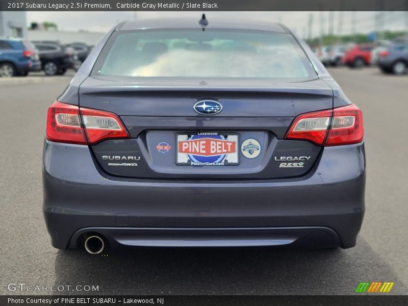 Carbide Gray Metallic / Slate Black 2017 Subaru Legacy 2.5i Premium