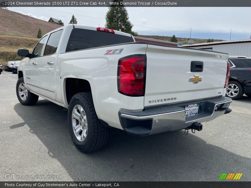 White Diamond Tricoat / Cocoa/Dune 2014 Chevrolet Silverado 1500 LTZ Z71 Crew Cab 4x4