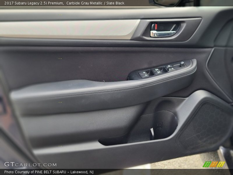 Carbide Gray Metallic / Slate Black 2017 Subaru Legacy 2.5i Premium