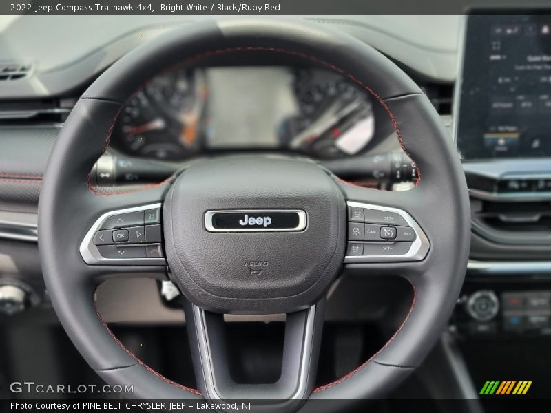 Bright White / Black/Ruby Red 2022 Jeep Compass Trailhawk 4x4