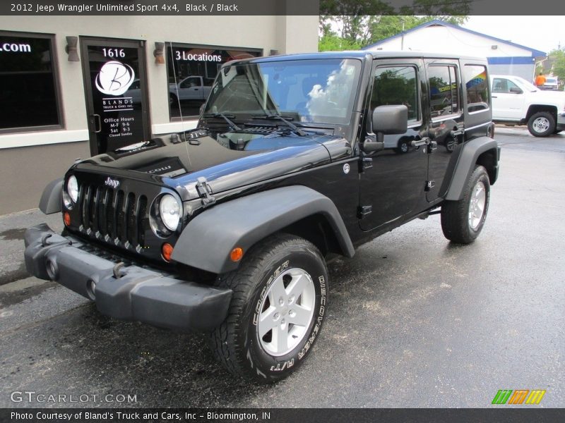 Black / Black 2012 Jeep Wrangler Unlimited Sport 4x4