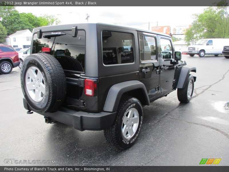 Black / Black 2012 Jeep Wrangler Unlimited Sport 4x4