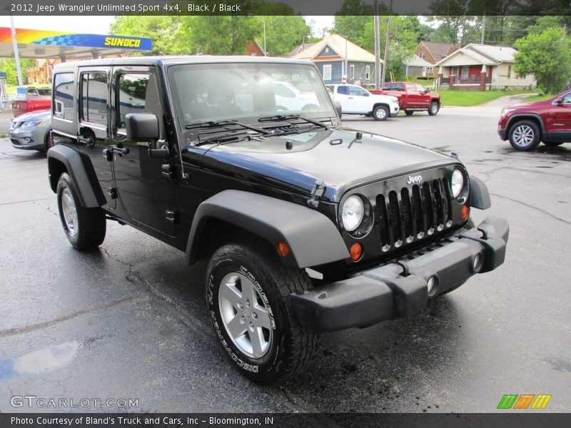 Black / Black 2012 Jeep Wrangler Unlimited Sport 4x4