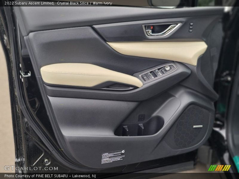 Crystal Black Silica / Warm Ivory 2022 Subaru Ascent Limited