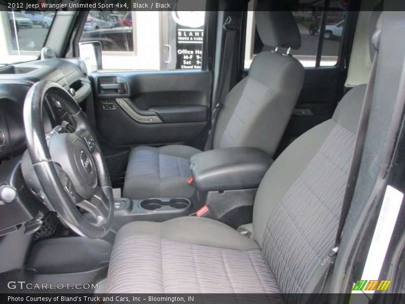 Black / Black 2012 Jeep Wrangler Unlimited Sport 4x4