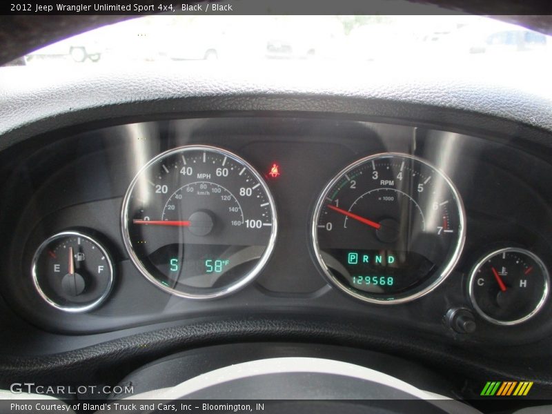 Black / Black 2012 Jeep Wrangler Unlimited Sport 4x4