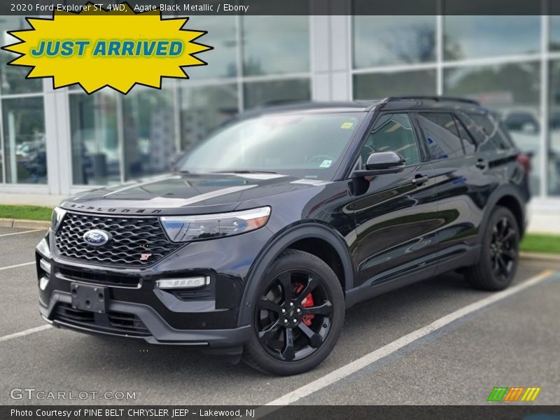 Agate Black Metallic / Ebony 2020 Ford Explorer ST 4WD
