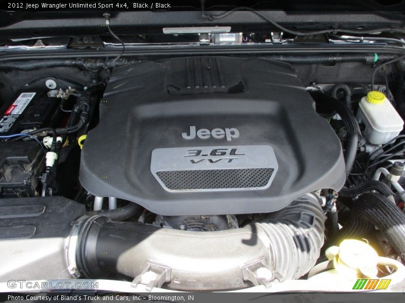 Black / Black 2012 Jeep Wrangler Unlimited Sport 4x4