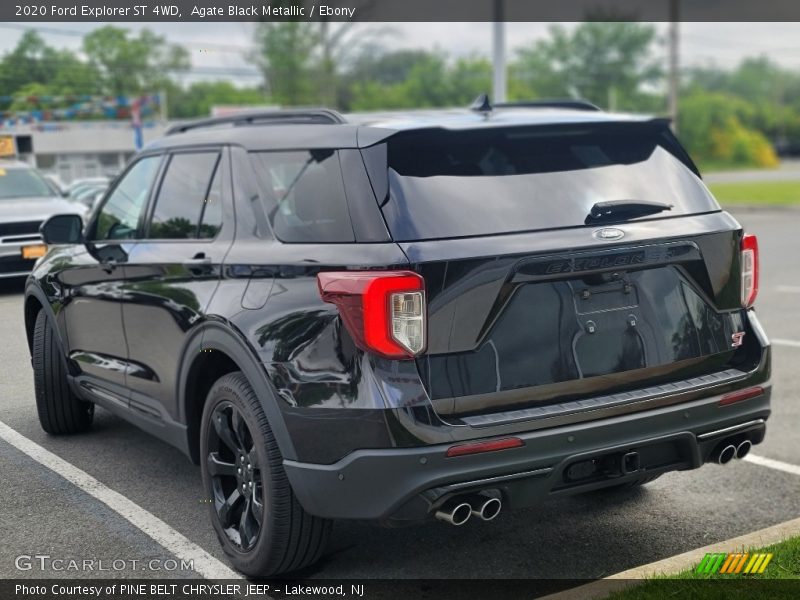 Agate Black Metallic / Ebony 2020 Ford Explorer ST 4WD
