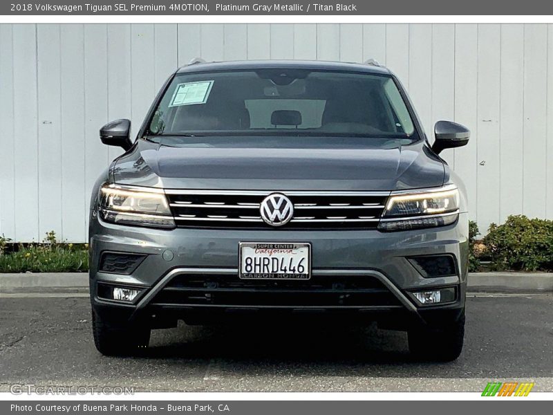 Platinum Gray Metallic / Titan Black 2018 Volkswagen Tiguan SEL Premium 4MOTION