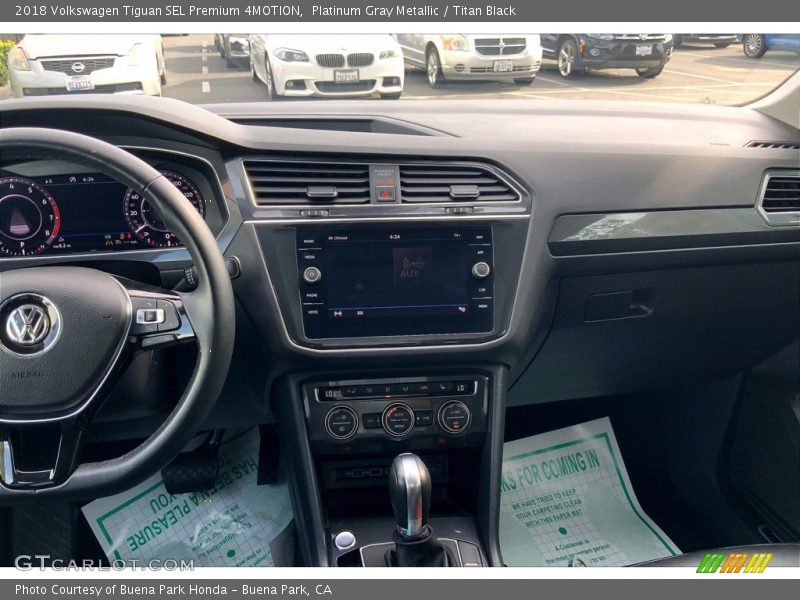 Platinum Gray Metallic / Titan Black 2018 Volkswagen Tiguan SEL Premium 4MOTION