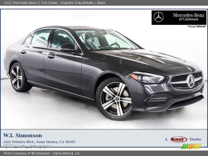 Graphite Gray Metallic / Black 2022 Mercedes-Benz C 300 Sedan