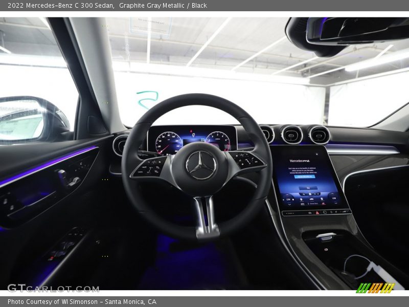 Graphite Gray Metallic / Black 2022 Mercedes-Benz C 300 Sedan
