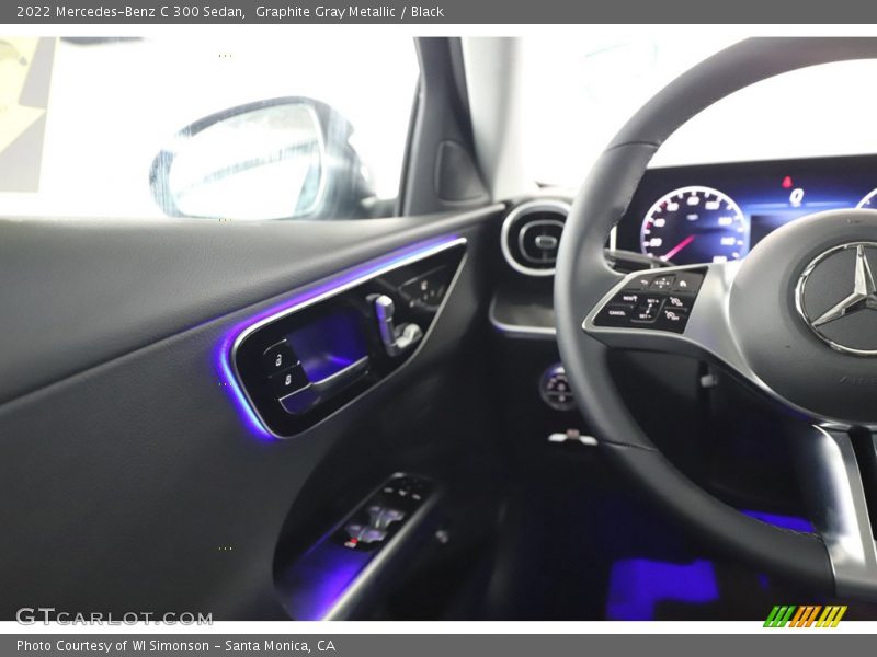 Graphite Gray Metallic / Black 2022 Mercedes-Benz C 300 Sedan