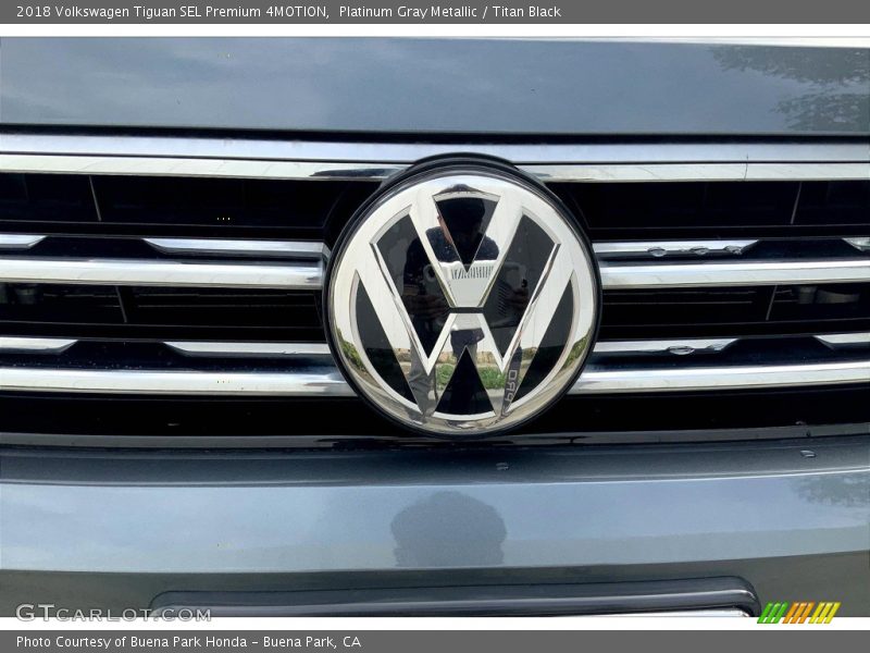 Platinum Gray Metallic / Titan Black 2018 Volkswagen Tiguan SEL Premium 4MOTION