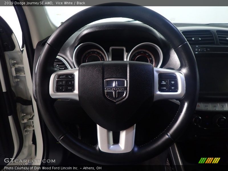 Vice White / Black 2019 Dodge Journey SE AWD