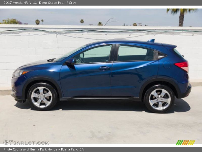 Deep Ocean Pearl / Gray 2017 Honda HR-V LX