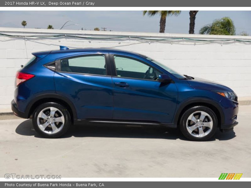 Deep Ocean Pearl / Gray 2017 Honda HR-V LX