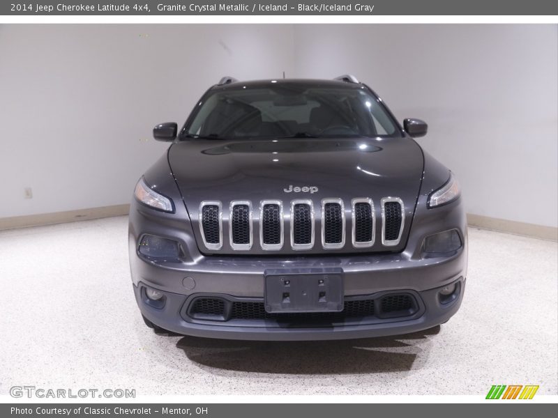 Granite Crystal Metallic / Iceland - Black/Iceland Gray 2014 Jeep Cherokee Latitude 4x4