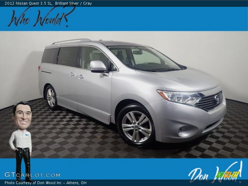 Brilliant Silver / Gray 2012 Nissan Quest 3.5 SL