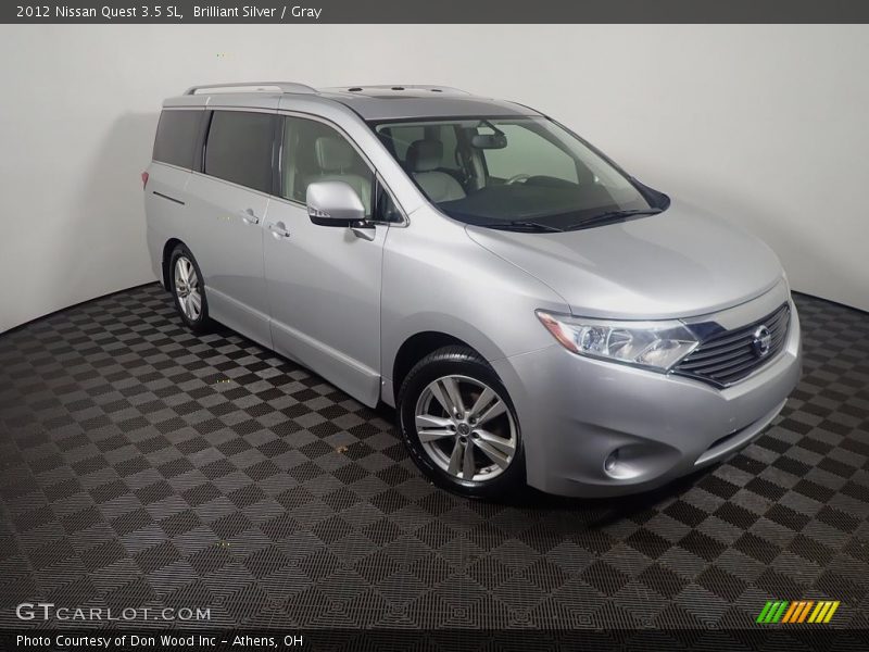 Brilliant Silver / Gray 2012 Nissan Quest 3.5 SL