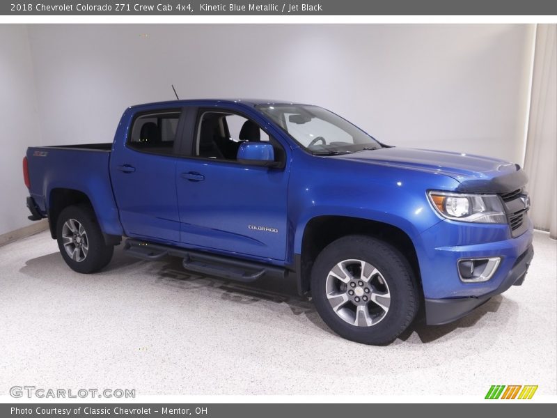 Kinetic Blue Metallic / Jet Black 2018 Chevrolet Colorado Z71 Crew Cab 4x4