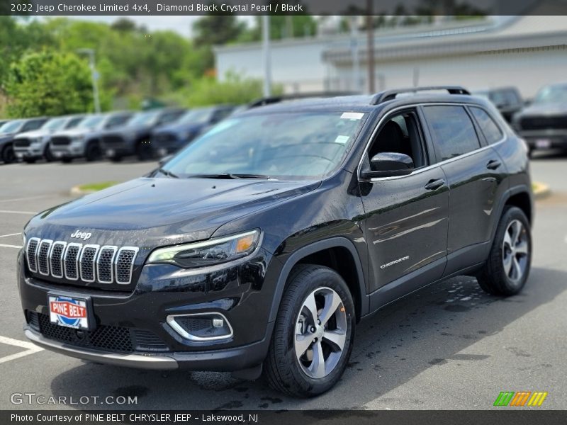 Diamond Black Crystal Pearl / Black 2022 Jeep Cherokee Limited 4x4