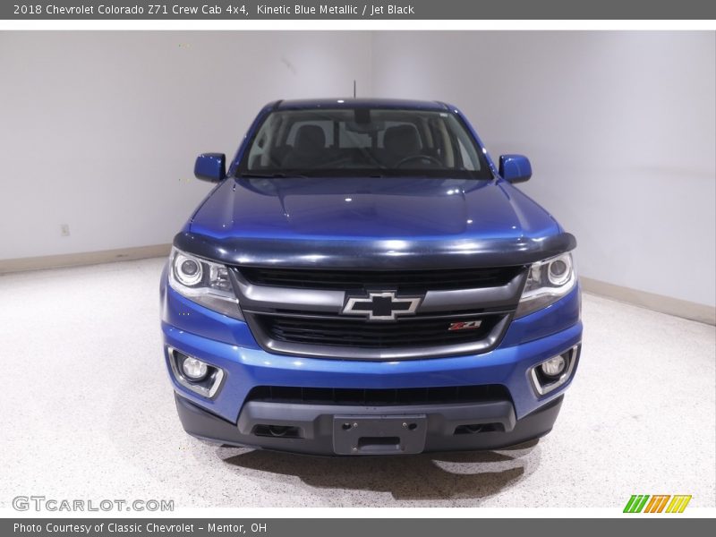 Kinetic Blue Metallic / Jet Black 2018 Chevrolet Colorado Z71 Crew Cab 4x4