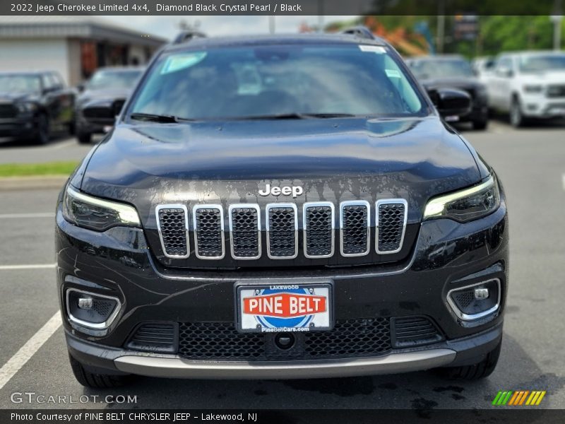 Diamond Black Crystal Pearl / Black 2022 Jeep Cherokee Limited 4x4