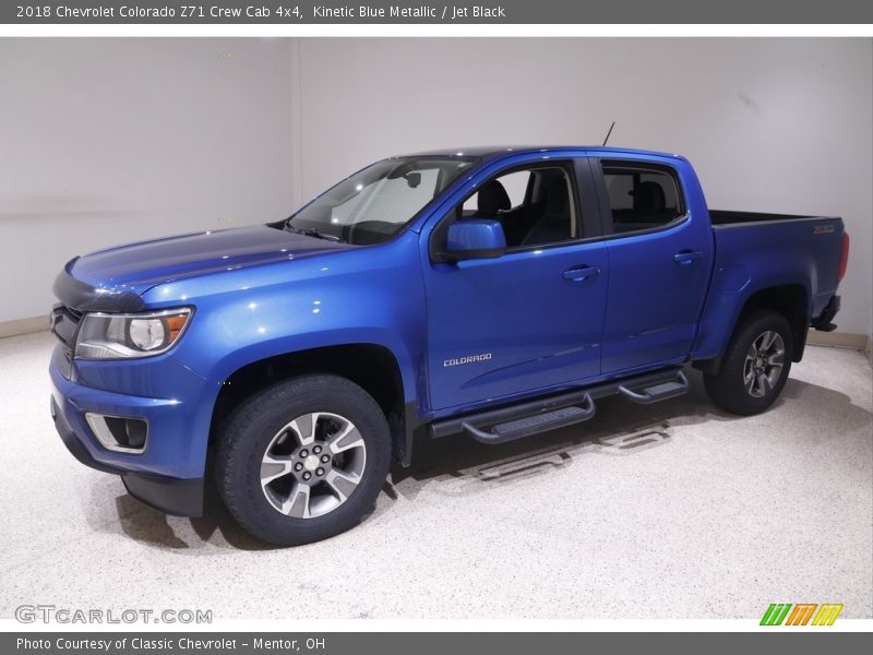 Kinetic Blue Metallic / Jet Black 2018 Chevrolet Colorado Z71 Crew Cab 4x4