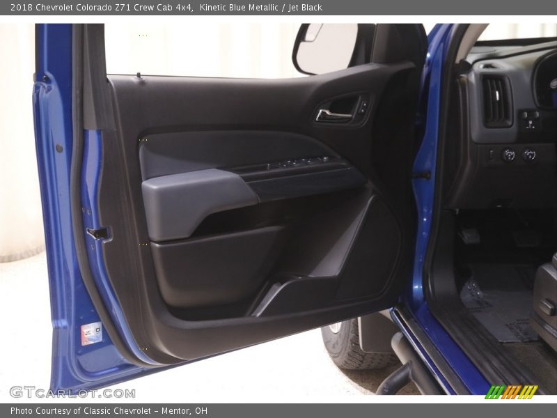 Kinetic Blue Metallic / Jet Black 2018 Chevrolet Colorado Z71 Crew Cab 4x4